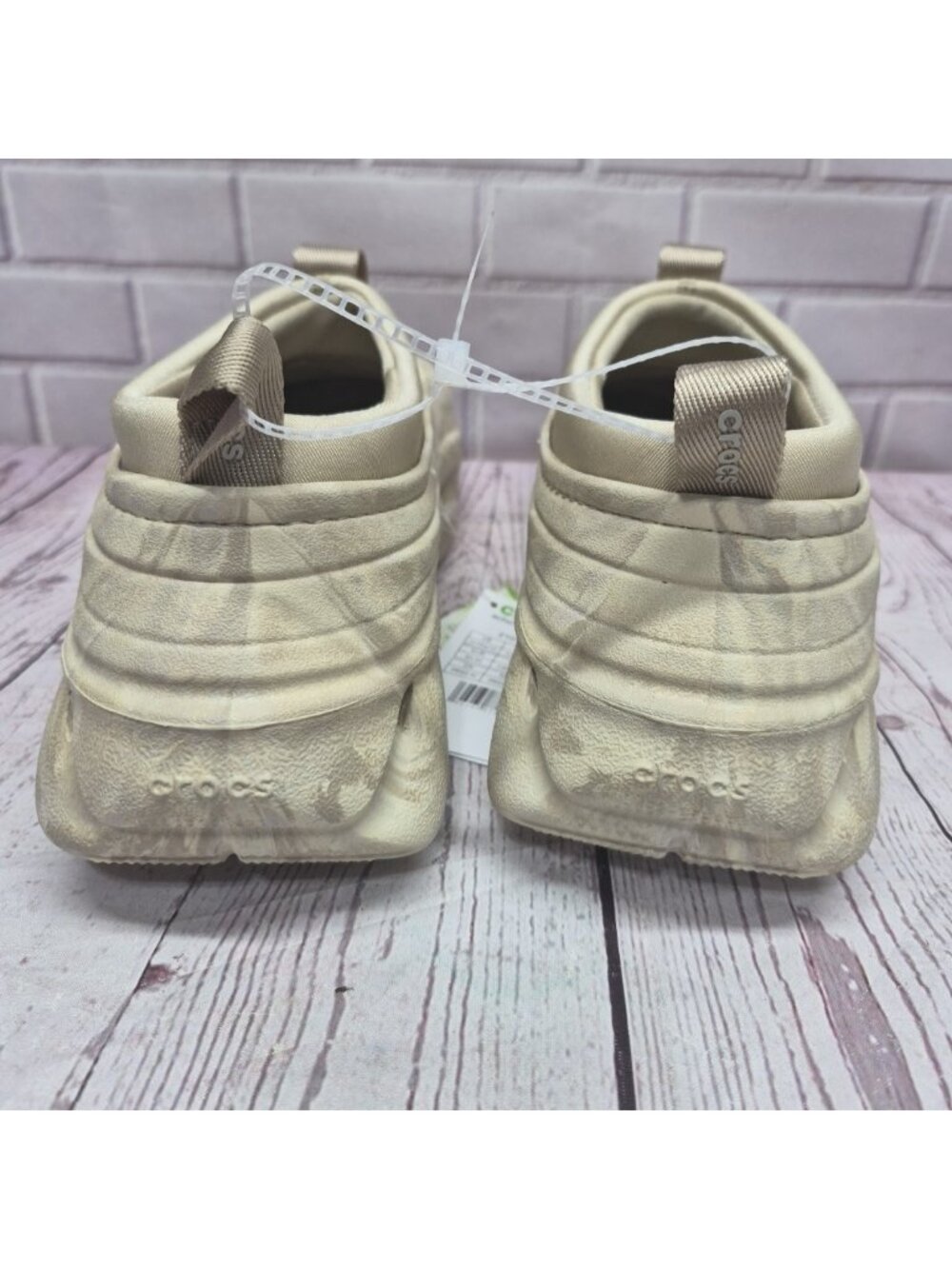 Crocs Echo Storm Marble 210759-0LK Slip On Shoes Men's Size 10M/12W Bone ~ New - Picture 3 of 9